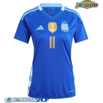 Maglie da calcio Argentina Angel Di Maria #11 Seconda Maglia Femminile Copa America 2024 Manica Corta